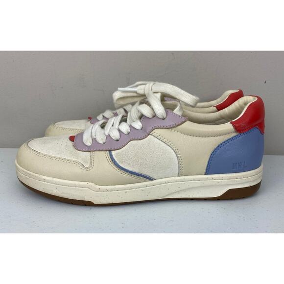Women Madewell Court colorblock suede leather sneakers shoes, 7M - Picture 2 of 7
